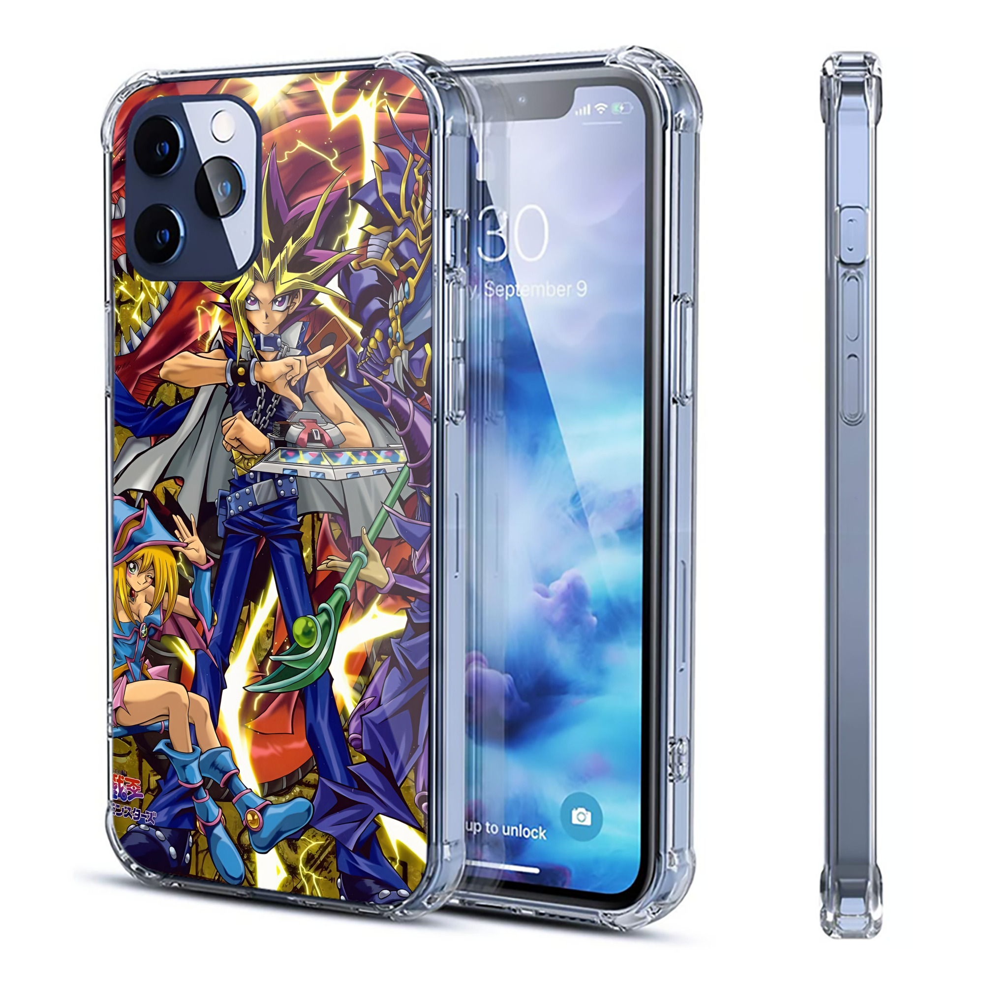 （画像用） 遊☆戯☆王 Yu-Gi-Oh! 【iPhone 12シリーズ対応】透明スマホケース（クリアソフトケース）